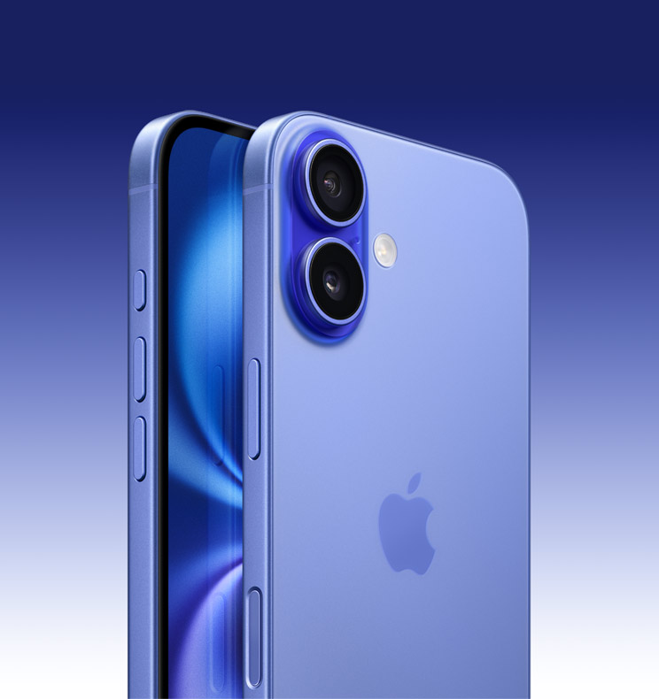 iPhone 16 in Ultramarine
